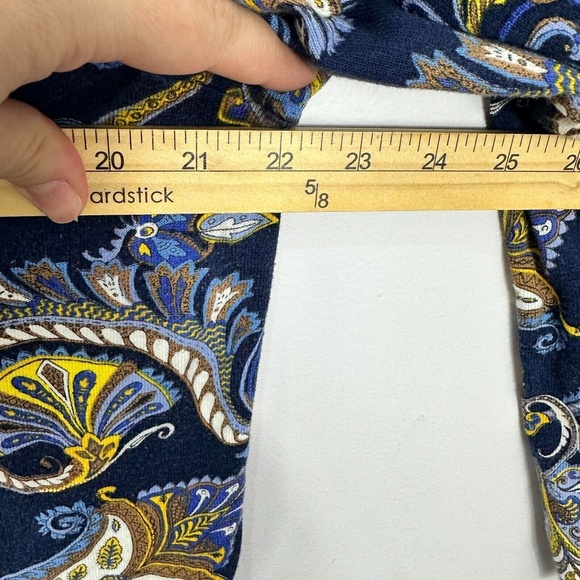 Talbots Cardigan Sweater Women X Plus Paisley Print Retro Boho Preppy Maximalist - Picture 5 of 7